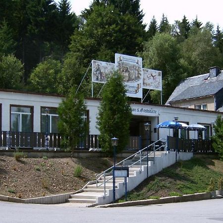 Pension Und Berggasthaus Kapellenstein Geyer Exterior foto